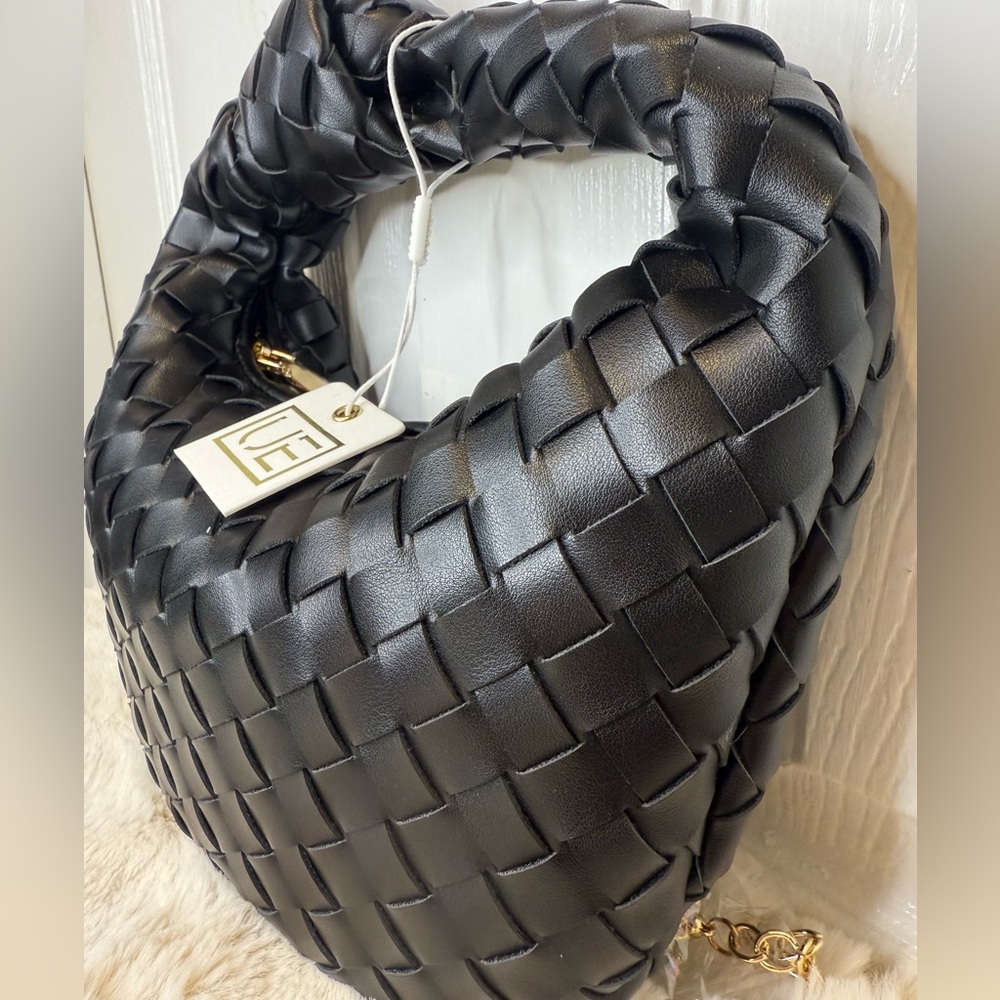 URBAN EXPRESSIONS WOVEN KNOT HOBO VEGAN PURSE HANDBAG - Picture 4 of 16